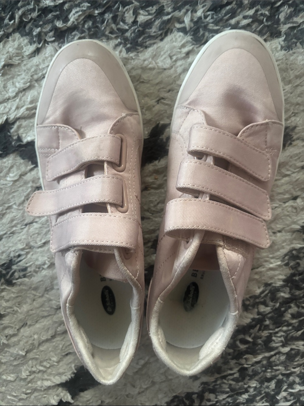 Dr. Scholl's Pale Pink Velcro Strap Sneakers